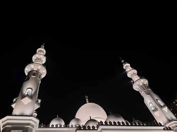Bogor Indonesien April 2020 Masjid Thohir Eine Prachtvolle Weiße Moschee — Stockfoto
