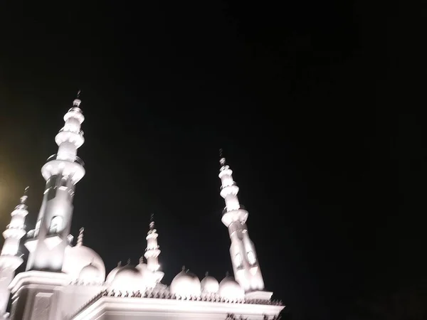 Bogor Indonesië April 2020 Masjid Thohir Een Prachtige Witte Moskee — Stockfoto