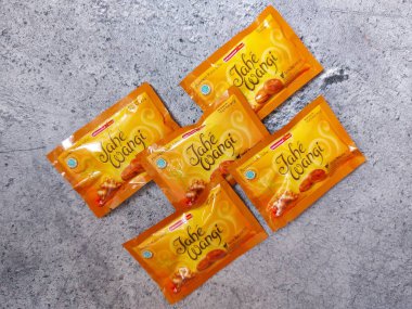 Bogor, Endonezya-Nisan 20 2022: zencefilli şeker. Endonezya 'dan 