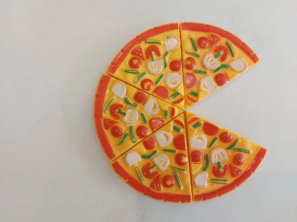 Children Toy Pizza Slices Simulation Educational Toy — Zdjęcie stockowe