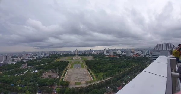 ジャカルタ インドネシア 2022年6月9日 国立記念碑の空中写真 — ストック写真