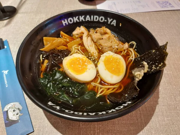 Τζακάρτα Ινδονησία Ιούλιος 2022 Shoyu Ramen Είναι Αυθεντικό Από Την — Φωτογραφία Αρχείου