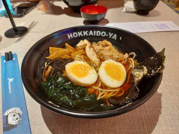 Jakarta Indonézia Július 2022 Shoyu Ramen Japánból Származik Szójaszósszal Készült — Stock Fotó