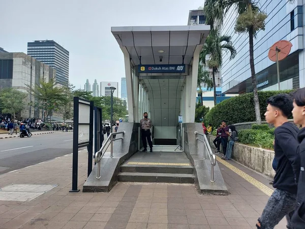 Jakarta Indonesia July 2022 Entrance Dukuh Atas Station Located Scbd — 图库照片