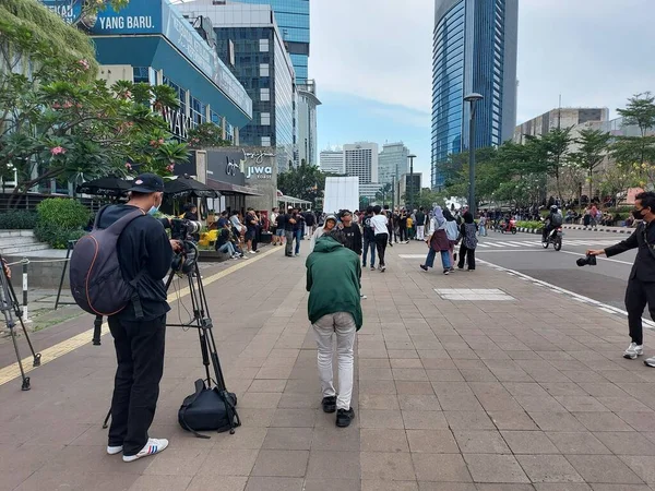 Jakarta Indonesia July 2022 Street Atmosphere Scbd Sudirman Central Business — ストック写真