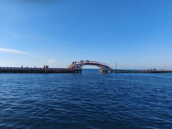 Jakarta Indonésie Juillet 2022 Jembatan Cinta Est Pont Célèbre Île — Photo