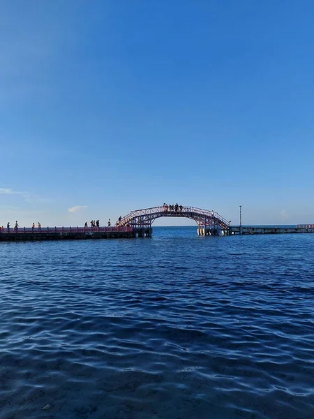 Jakarta Indonesien Juli Juli 2022 Jembatan Cinta Oder Liebesbrücke Eine — Stockfoto