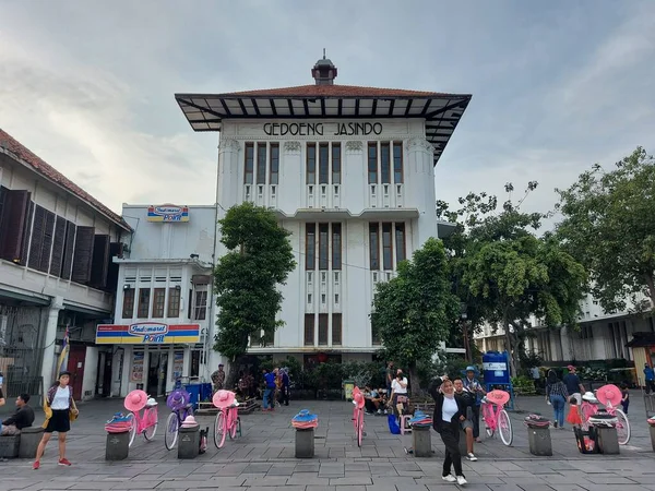 Jakarta Indonesia July 2022 Gedoeng Jasindo Old Building Dutch Style — Stockfoto