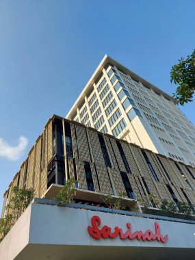 Jakarta,indonesia-july 31 2022: sarinah building. This building is the first special store building in Indonesia. It was the first skyscraper to be built in Jakarta.