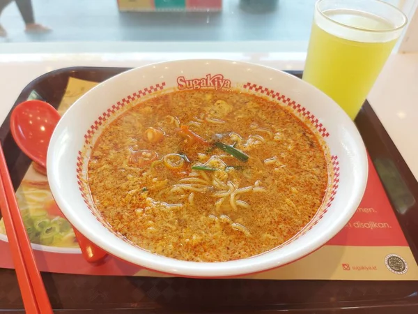 Jakarta Indonesia August 2022 Bowl Egg Ramen Tamago Toji Ramen — Stok Foto