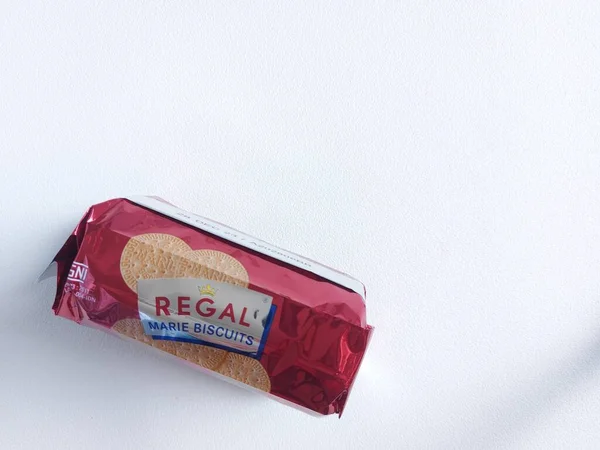 Bogor Indonesia August 2022 Regal Marie Biscuit Indonesian Biscuit Brand — Stock fotografie