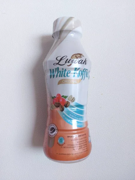 Bogor Indonesia September 2022 Luwak White Coffee Original Flavor Bottle — Stock Photo, Image