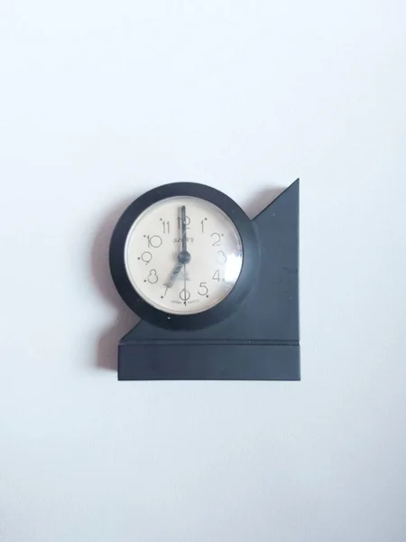 Bogor Indonesia September 2022 Black Alarm Clock Shows Seven Clock — Stock Photo, Image