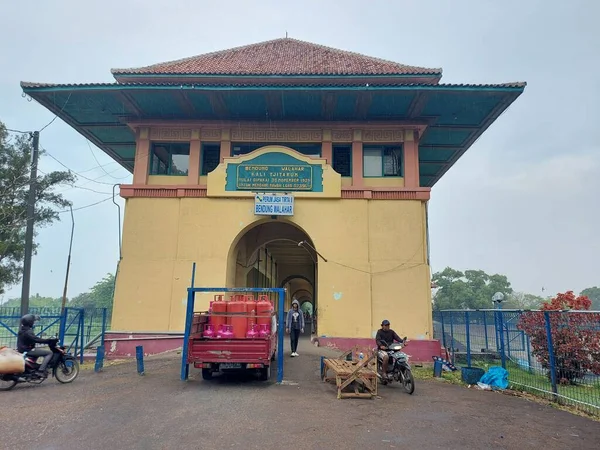 Karawang Indonesia Septiembre 2022 Bendung Walahar Walahar Dam Ubicado Walahar — Foto de Stock