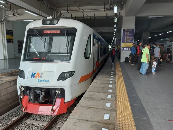 Τζακάρτα Ινδονησία Σεπτεμβρίου 2022 Σιδηρόδρομος Ea203 Στο Σιδηροδρομικό Σταθμό Manggarai — Φωτογραφία Αρχείου