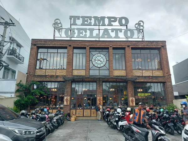 Yogyakarta Indonesien Okt 2022 Vorderansicht Des Tempo Gelato Stores Ist — Stockfoto