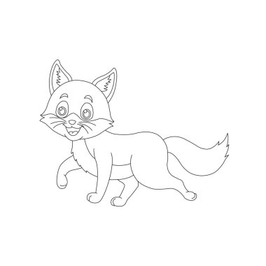 Sevimli kedi Hayvan Renklendirme sayfası çizim çizelgesi