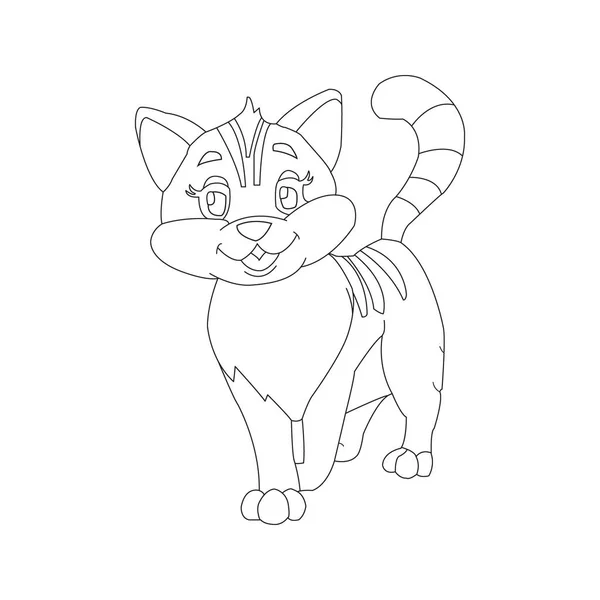 desenho de gato desenho animado kawaii anime bonito para colorir 10504554  Vetor no Vecteezy