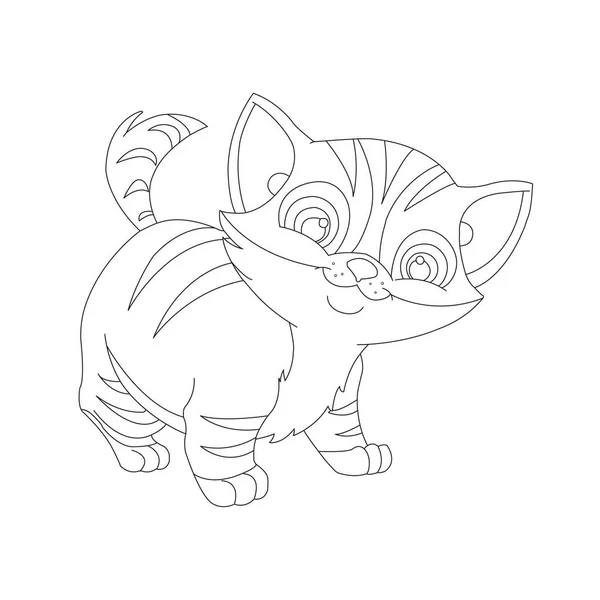 desenho de gato desenho animado kawaii anime bonito para colorir 10504579  Vetor no Vecteezy