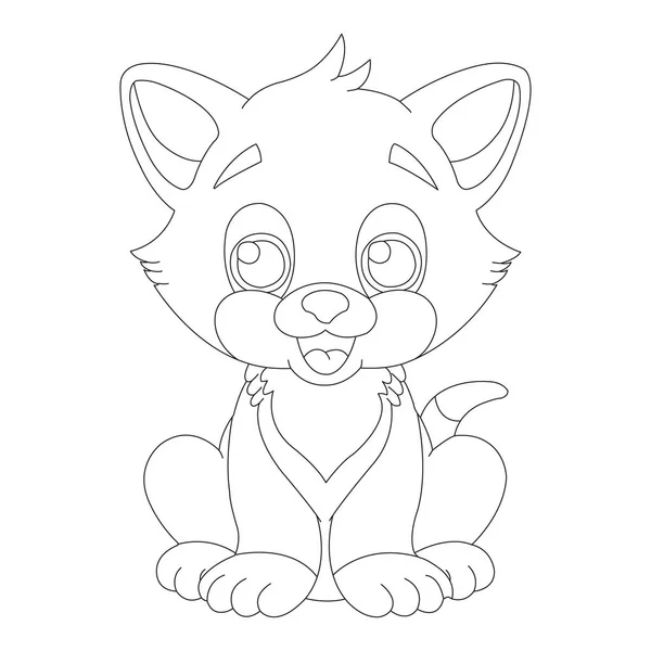 Sevimli kedi Hayvan Renklendirme sayfası çizim çizelgesi