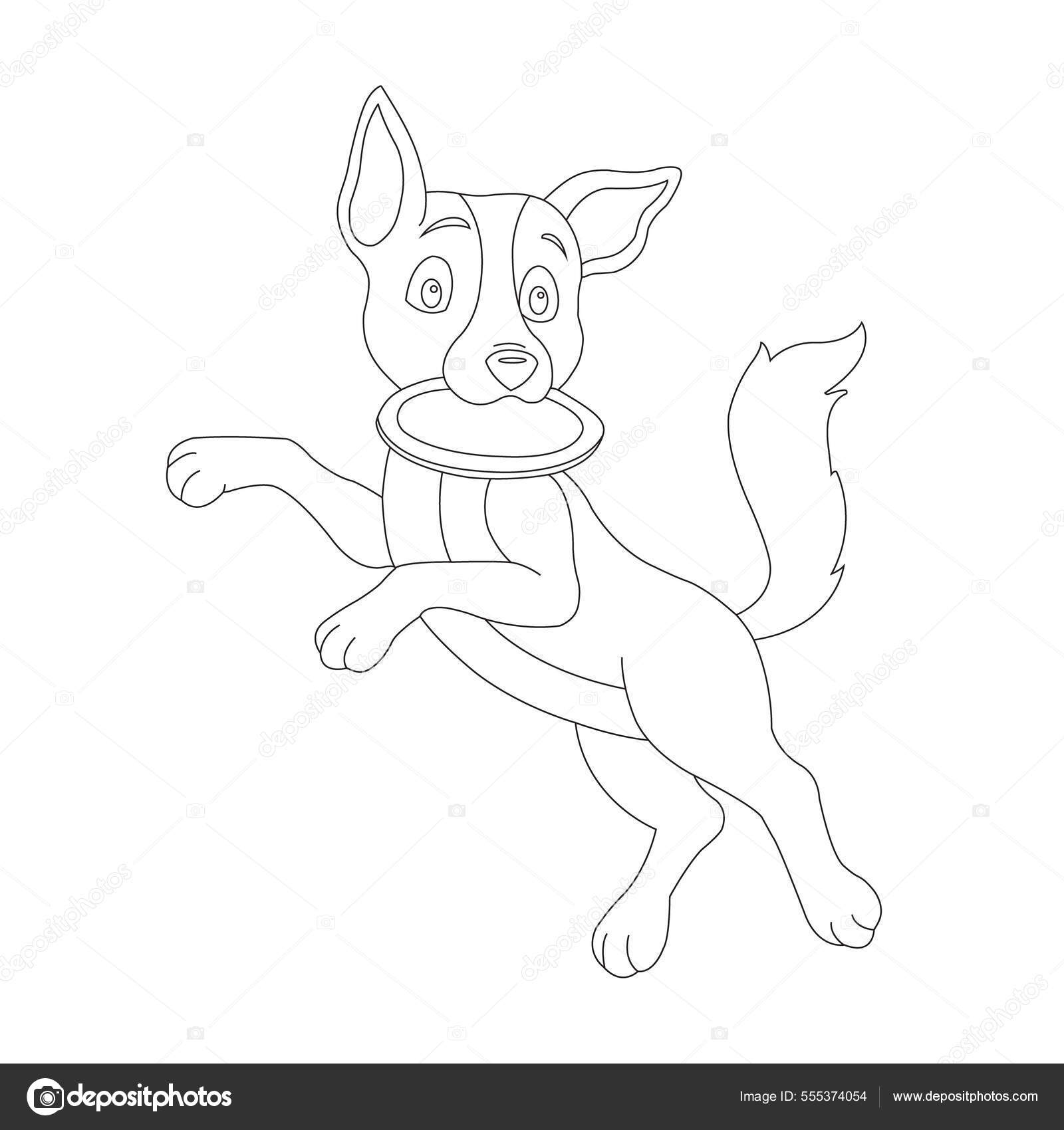Cachorros para colorir em 2023  Desenho de cachorro, Desenhos kawaii,  Desenhos bonitos