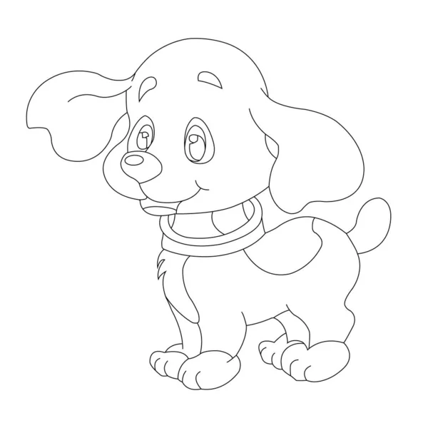 cão para colorir página de desenho bonito desenho ilustração download  grátis 5021145 Vetor no Vecteezy