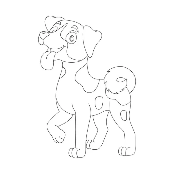 cão para colorir página de desenho bonito desenho ilustração download  grátis 5021145 Vetor no Vecteezy