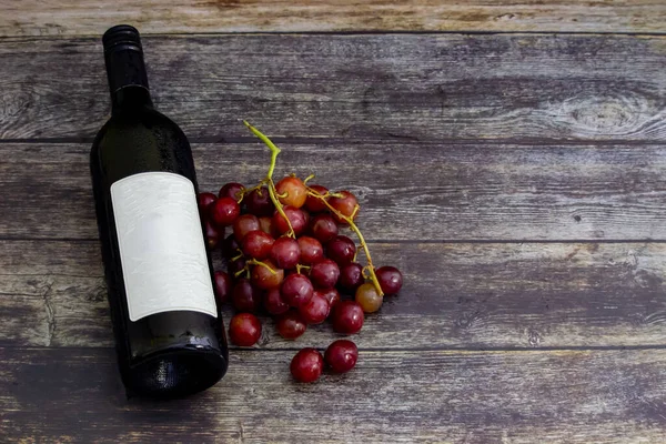 Leere Weinflasche Kann Für Produkt Attrappe Verwendet Werden — Stockfoto