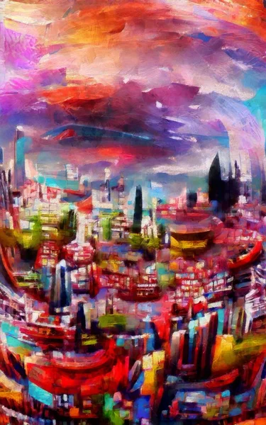 Satılık duvar sanatı, yağlı boya tarzı, stok, çağdaş izlenimcilik sanat eseri, canlı soyut sanat, renkli fırça darbeleri, dekorasyon bezi için baskı, çanta, kağıt, poster, kart