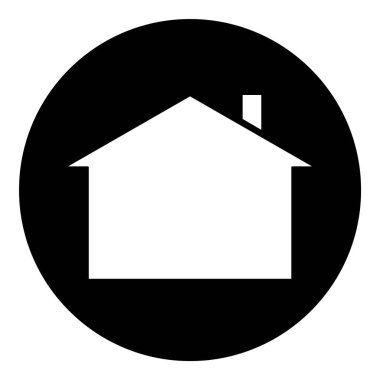 Ev Binası Ev Simgesi Beyaz Arkaplanda İzole Edildi