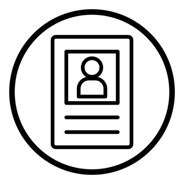 Çember Küre Ampul Belgesi Belge Simgesi Beyaz Arkaplan Düz Simgesinde İzole Edildi Beyaz Arkaplanda İzole Edildi