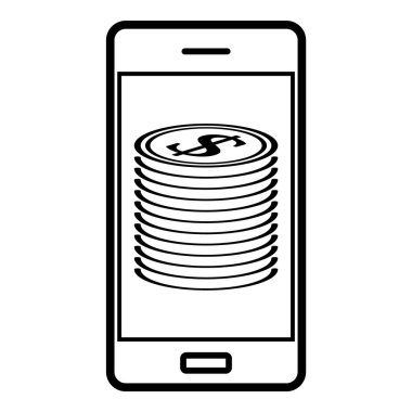 Dolar Para Birimi Düz Simgesi Beyaz Arkaplanda İzole Edildi