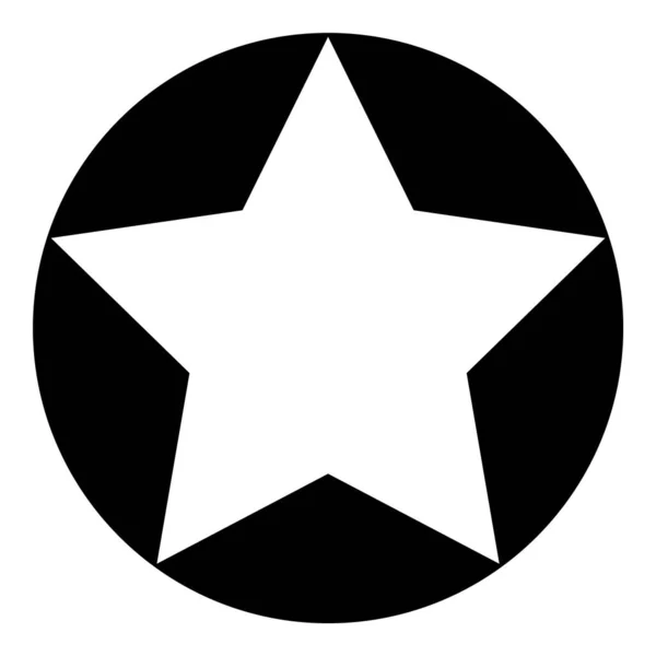 Star Night Winner Flache Ikone Isoliert Auf Weißem Hintergrund — Stockvektor