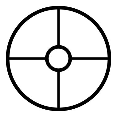 Parçacık Düzlüğü Simgesi Beyaz Arkaplanda İzole Edildi