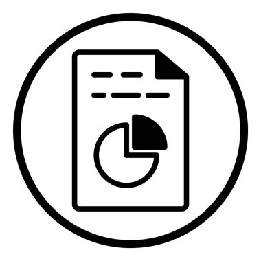 Çember Küre Ampul Belgesi Belge Simgesi Beyaz Arkaplan Düz Simgesinde İzole Edildi Beyaz Arkaplanda İzole Edildi