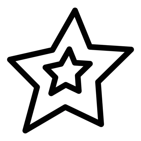 Estrella Abstracta Plana Icono Aislado Sobre Fondo Blanco — Vector de stock