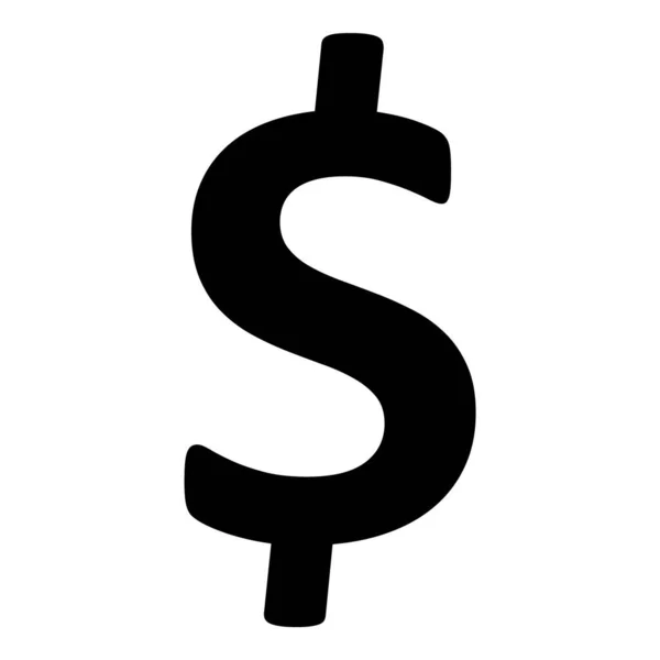 Δολάριο Νόμισμα Νόμισμα Επίπεδη Εικονίδιο Απομονώνονται Λευκό Φόντο — Διανυσματικό Αρχείο