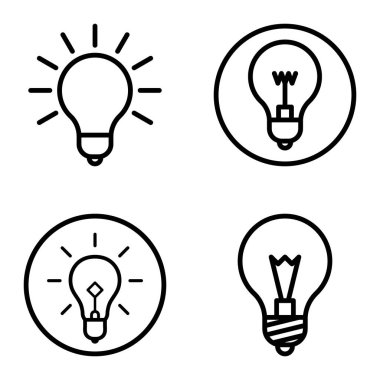 Ampuller 1-3 Düz Simge Seti Beyaz Arkaplanda İzole Edildi