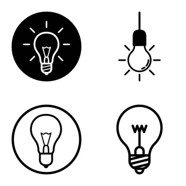 Ampuller 1-3 Düz Simge Seti Beyaz Arkaplanda İzole Edildi