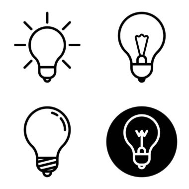 Ampuller 1-3 Düz Simge Seti Beyaz Arkaplanda İzole Edildi