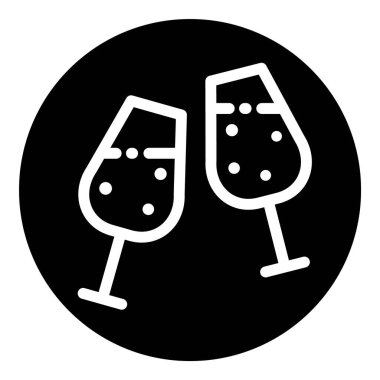 Beyaz arkaplanda izole edilmiş şampanya kadehleri.