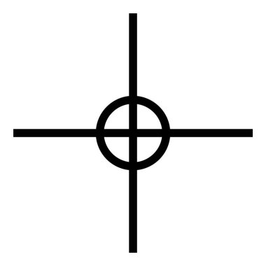 Parçacık Düzlüğü Simgesi Beyaz Arkaplanda İzole Edildi