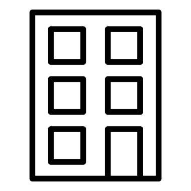 Ev Binası Ev Simgesi Beyaz Arkaplanda İzole Edildi