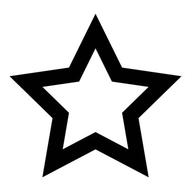 Yıldız Gecesi Galibi Düz Simge Beyaz Arkaplanda İzole Edildi