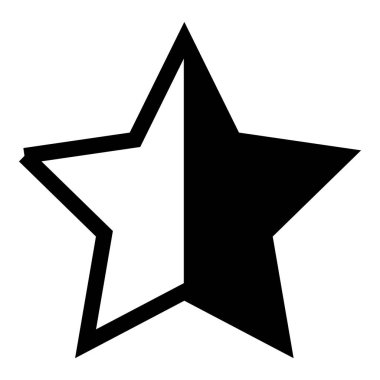 Yıldız Gecesi Galibi Düz Simge Beyaz Arkaplanda İzole Edildi