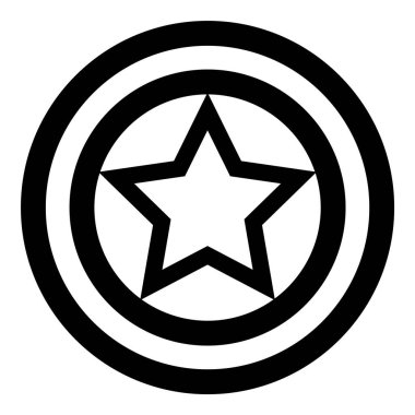 Yıldız Gecesi Galibi Düz Simge Beyaz Arkaplanda İzole Edildi