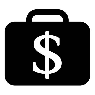 Dolar Para Birimi Düz Simgesi Beyaz Arkaplanda İzole Edildi