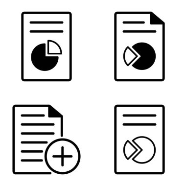 Doktor 1-2 Düz Simge Seti Beyaz Arkaplanda İzole Edildi