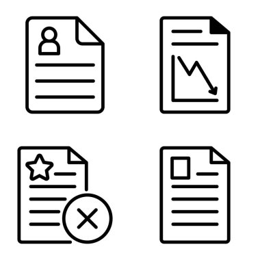 Doktor 1-2 Düz Simge Seti Beyaz Arkaplanda İzole Edildi