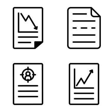 Doktor 1-2 Düz Simge Seti Beyaz Arkaplanda İzole Edildi